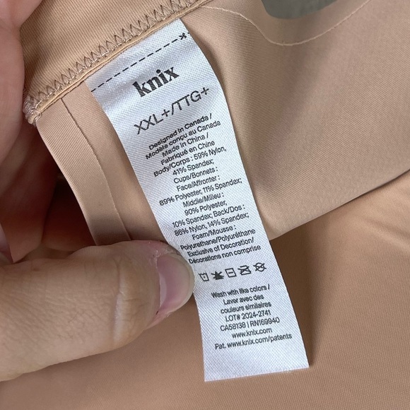 Knix Catalyst Sports Bra Warm Sand Size XXL - Picture 5 of 9